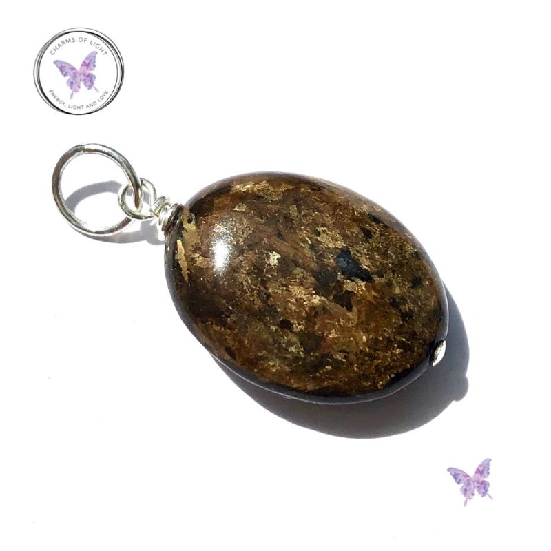 Bronzite Oval Pendant